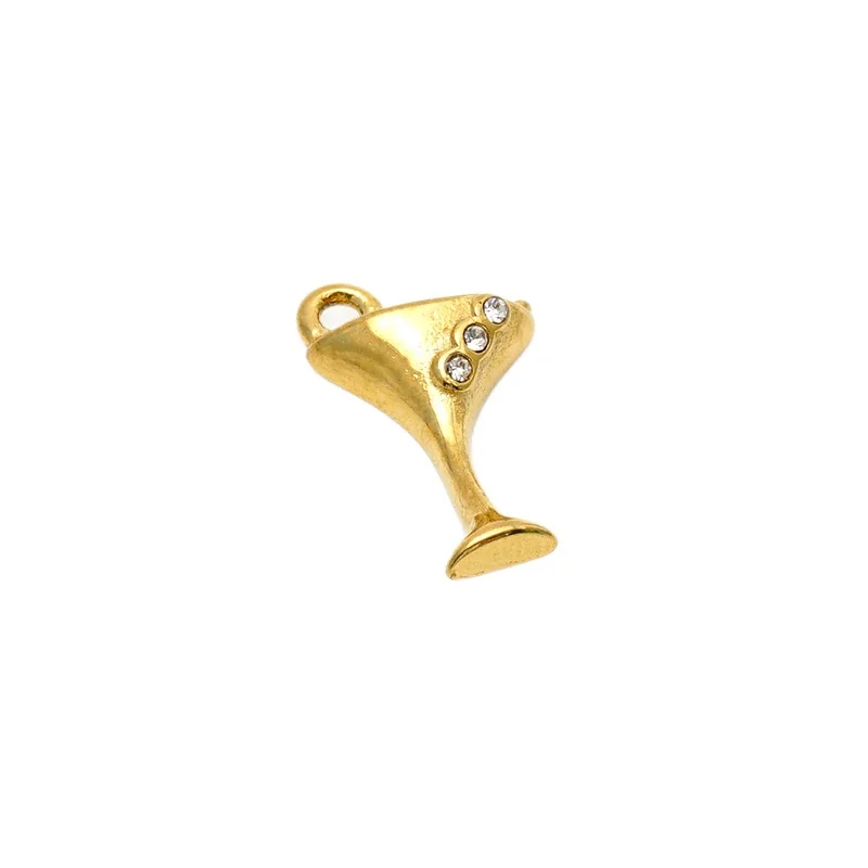 Playful 316 Stainless Steel Martini Glass Pendant