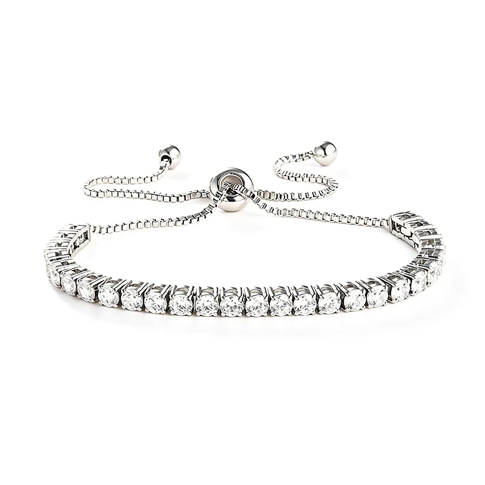 Refined 316 Stainless Steel 3mm CZ Tennis Bracelet