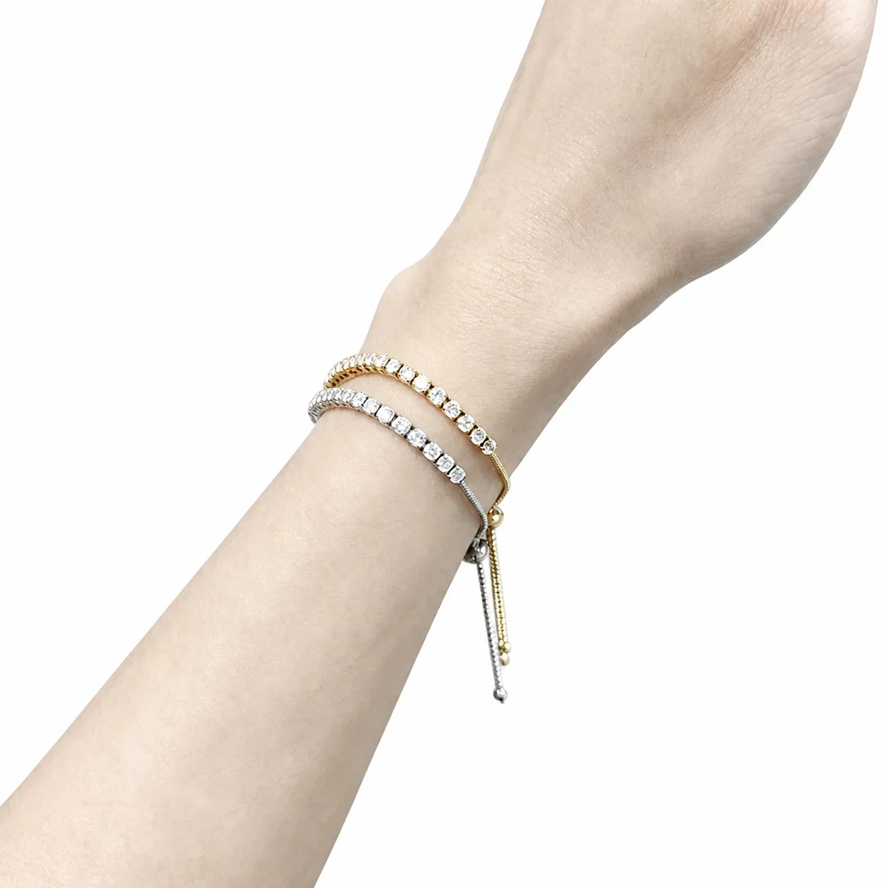 Refined 316 Stainless Steel 3mm CZ Tennis Bracelet
