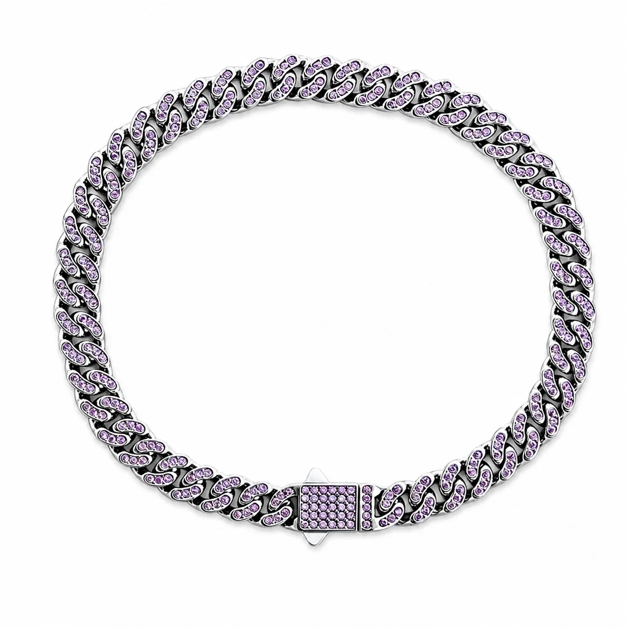 Bold 316 Stainless Steel Pavé Cuban Chain Bracelet