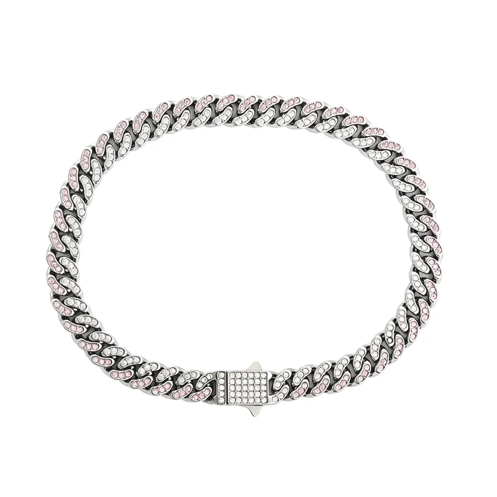 Bold 316 Stainless Steel Pavé Cuban Chain Bracelet