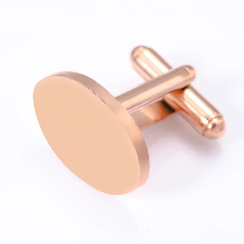 Cuff Link, Oval Blank Stainless Steel (Single)