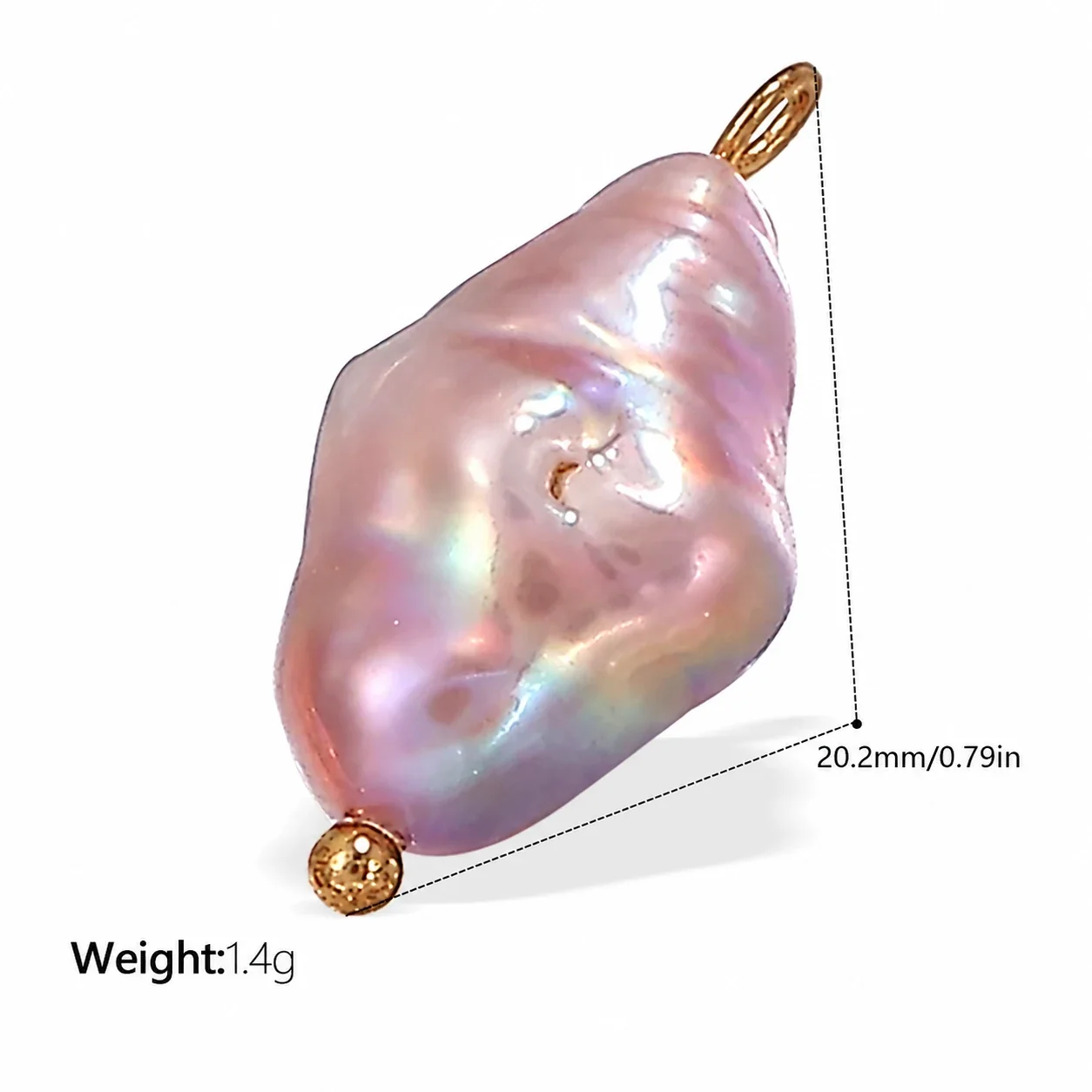 Foto do produto: Pendant Charms, Ceramic Sea Motifs & 18K Gold-Plated Stainless Steel