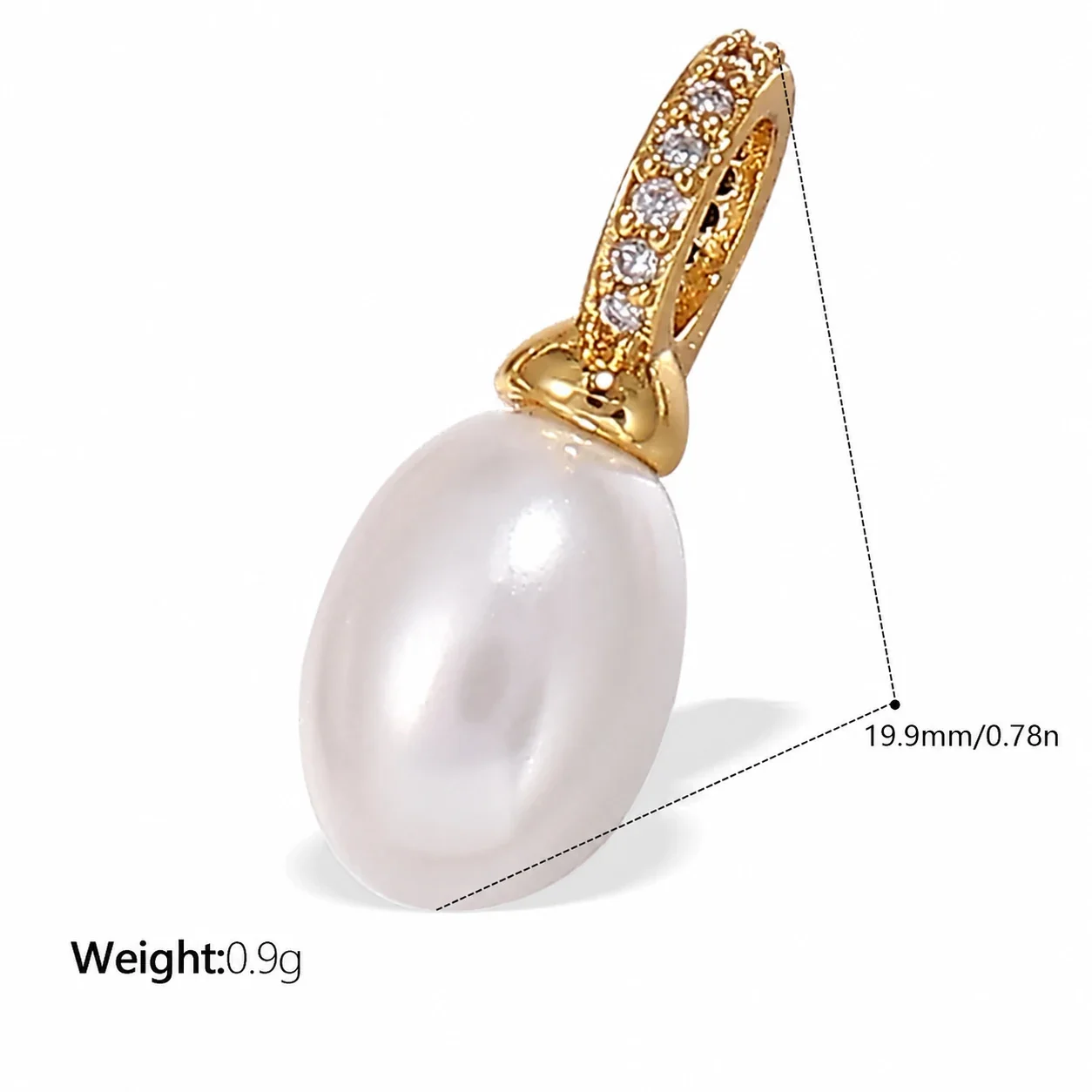 Foto do produto: Pendant Charms, Ceramic Sea Motifs & 18K Gold-Plated Stainless Steel