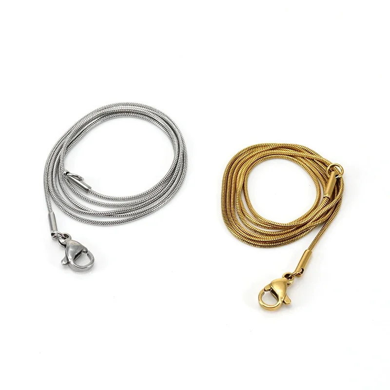 Sleek 18K Gold-Plated Snake Chain Necklace