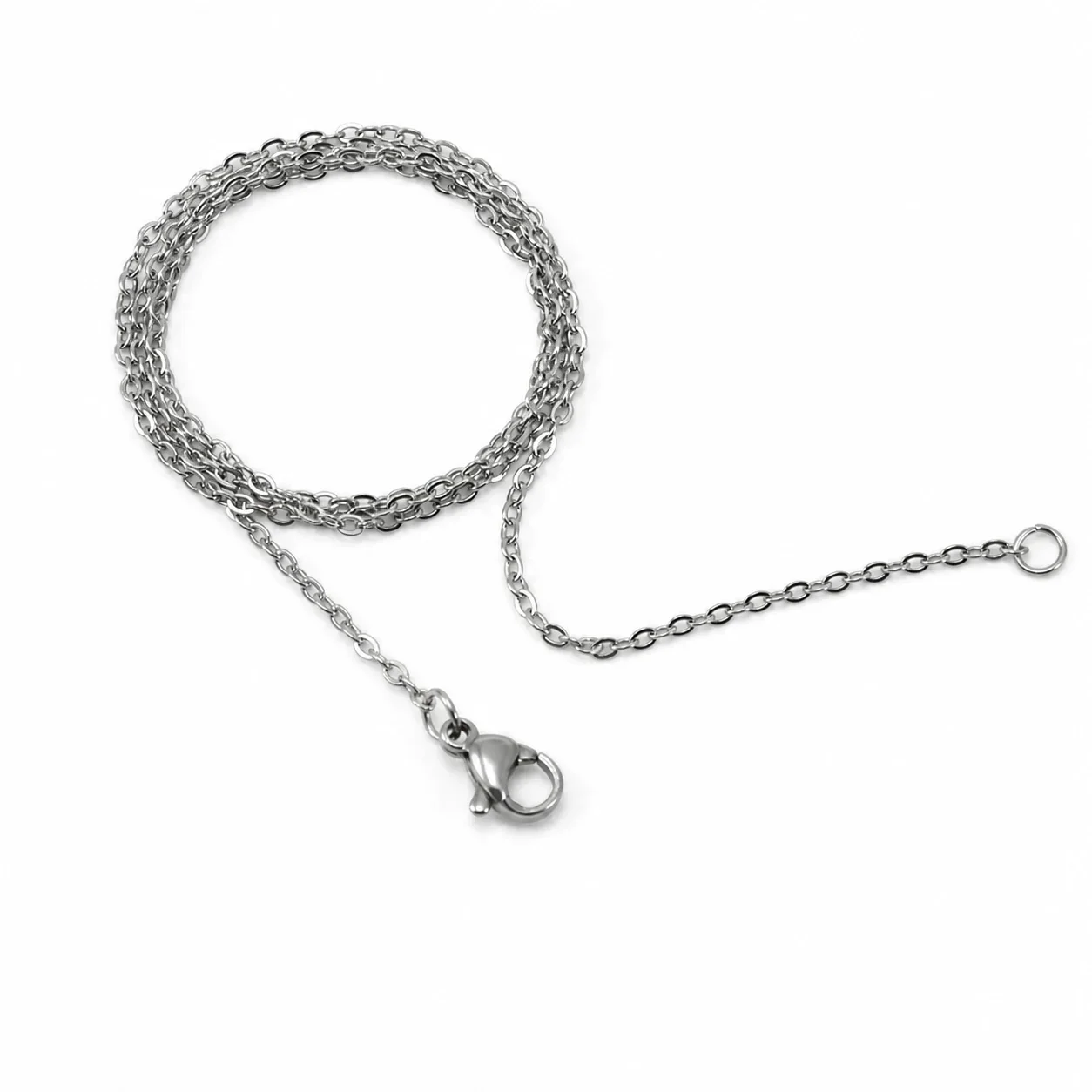 Sleek 18K Gold-Plated Snake Chain Necklace - Silver Cross