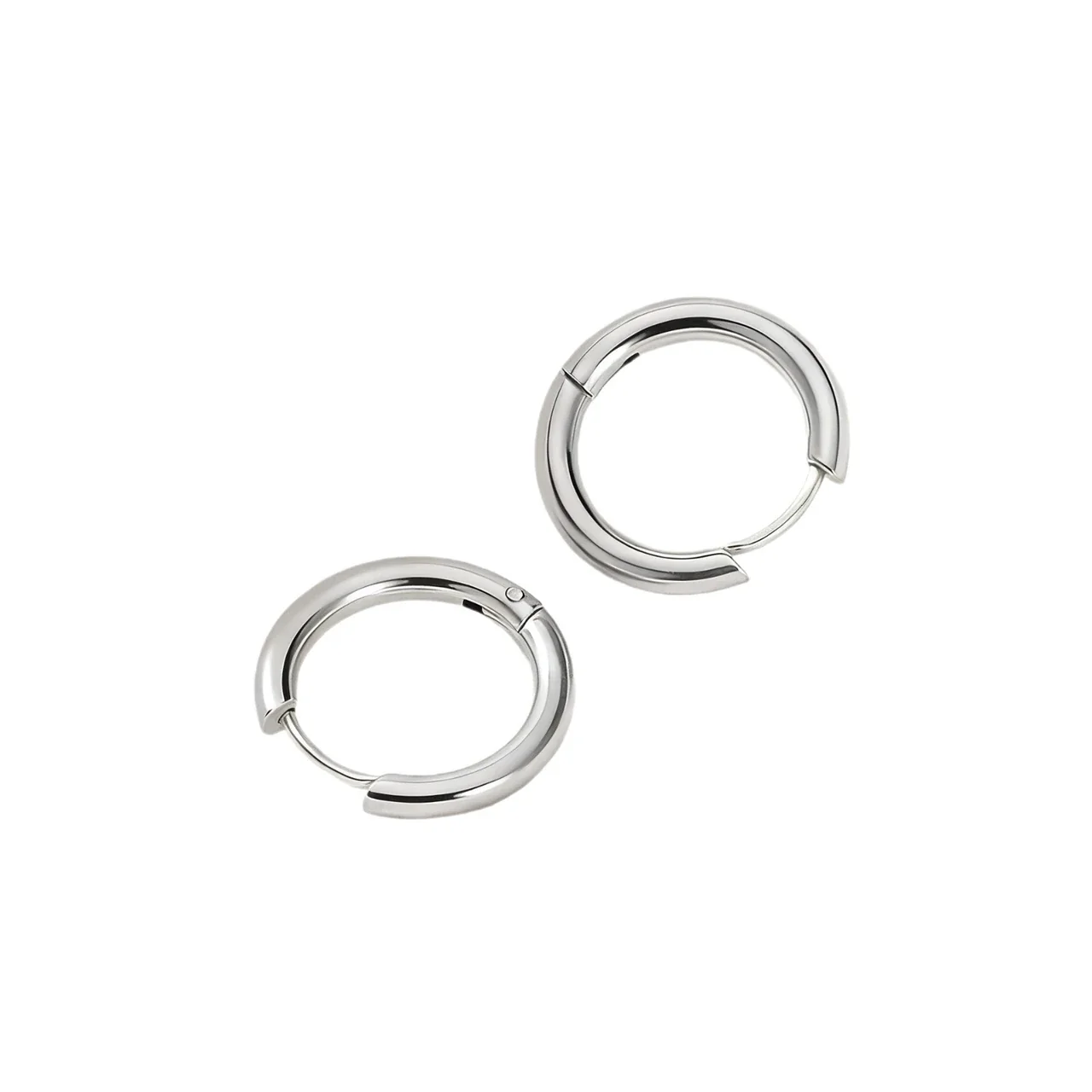 Creolen Edelstahl mit Chunky-Rohrscharnier 316 Stainless Steel PVD