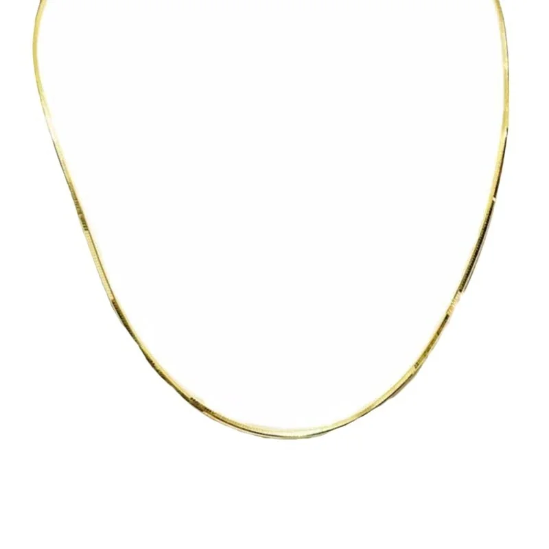 Snake Chain Necklace with Extension, Stainless Steel
