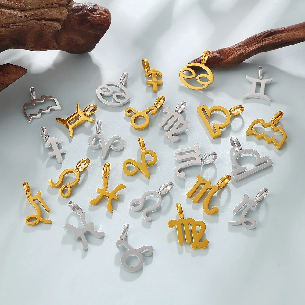 Foto do produto: Zodiac Symbol Openwork Pendant, Stainless Steel