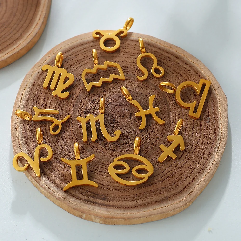 Foto do produto: Zodiac Symbol Openwork Pendant, Stainless Steel