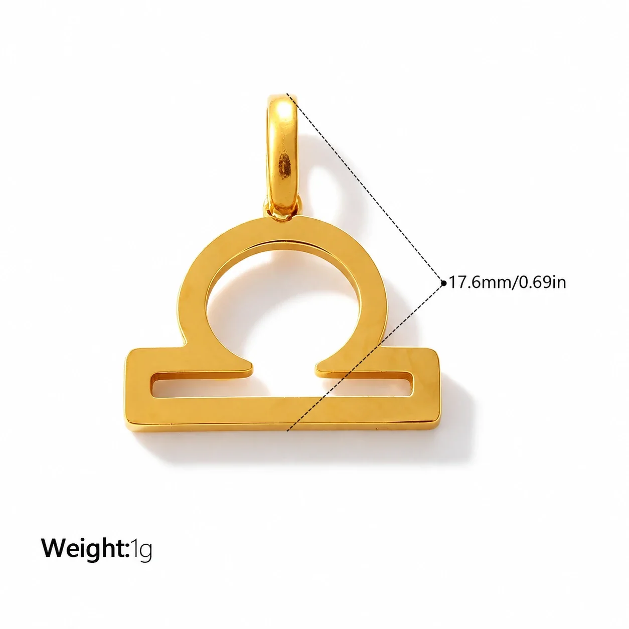 Foto do produto: Zodiac Symbol Openwork Pendant, Stainless Steel