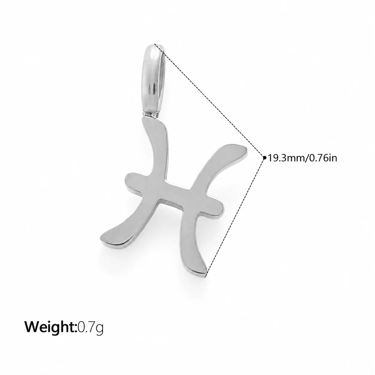 Foto do produto: Zodiac Symbol Openwork Pendant, Stainless Steel