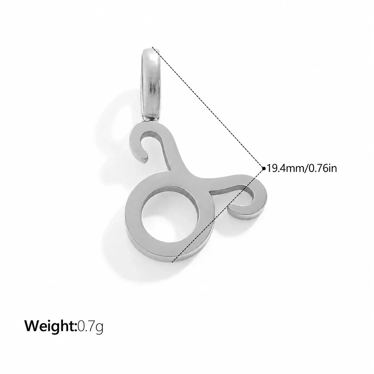 Foto do produto: Zodiac Symbol Openwork Pendant, Stainless Steel