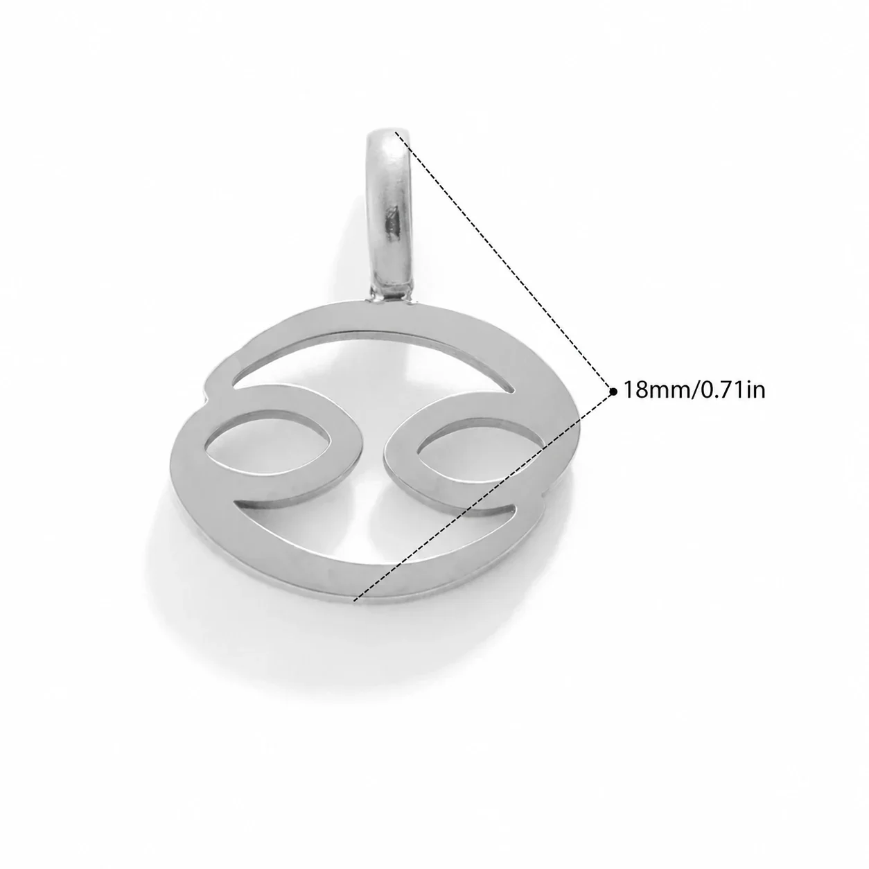 Foto do produto: Zodiac Symbol Openwork Pendant, Stainless Steel
