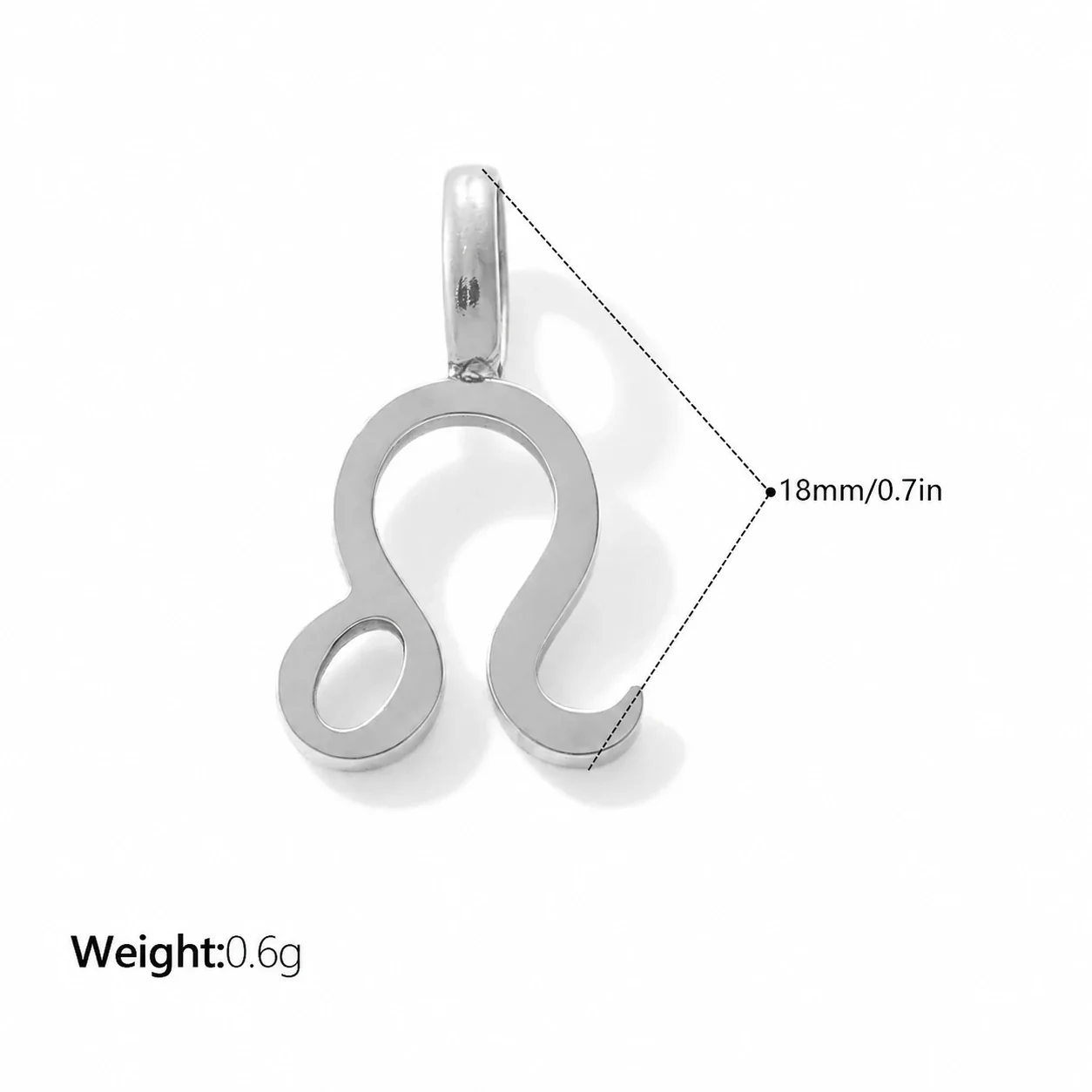 Foto do produto: Zodiac Symbol Openwork Pendant, Stainless Steel