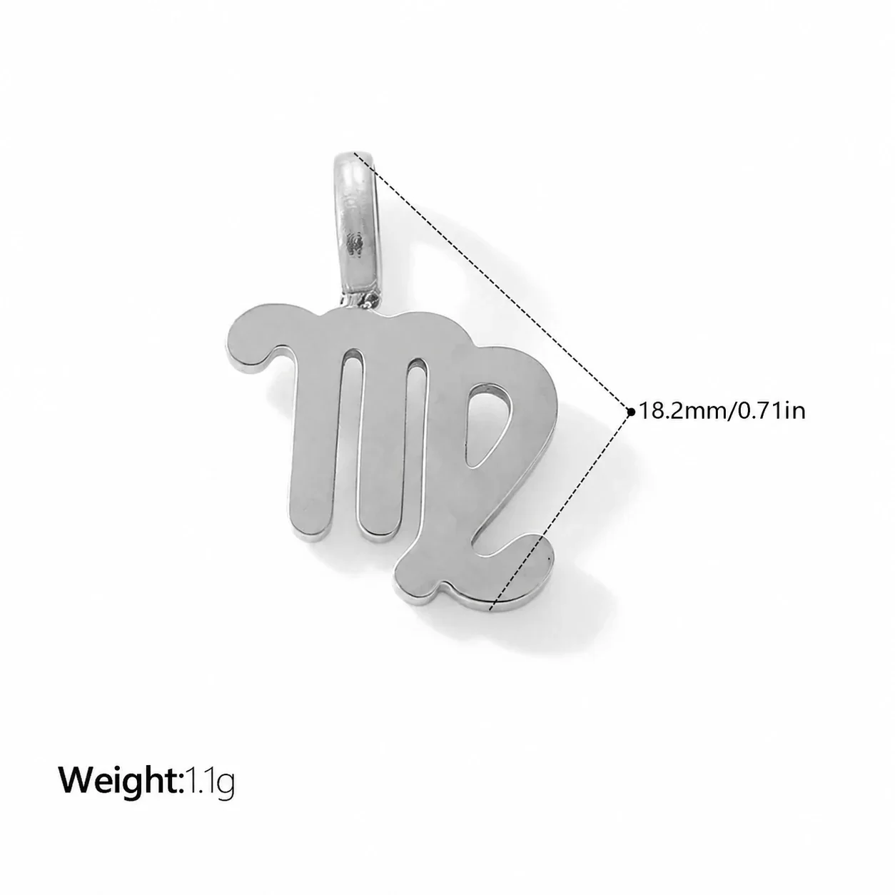 Foto do produto: Zodiac Symbol Openwork Pendant, Stainless Steel