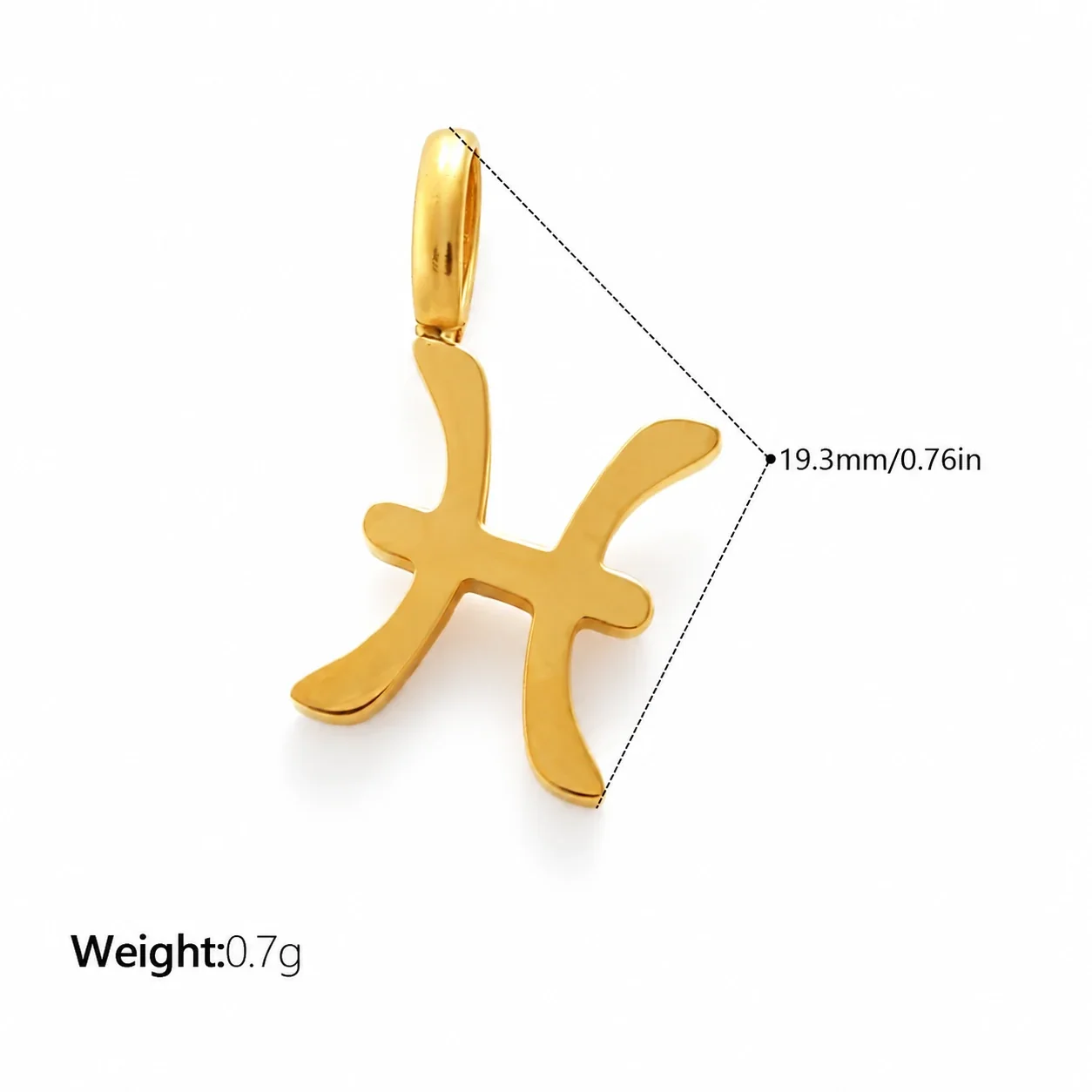 Foto do produto: Zodiac Symbol Openwork Pendant, Stainless Steel