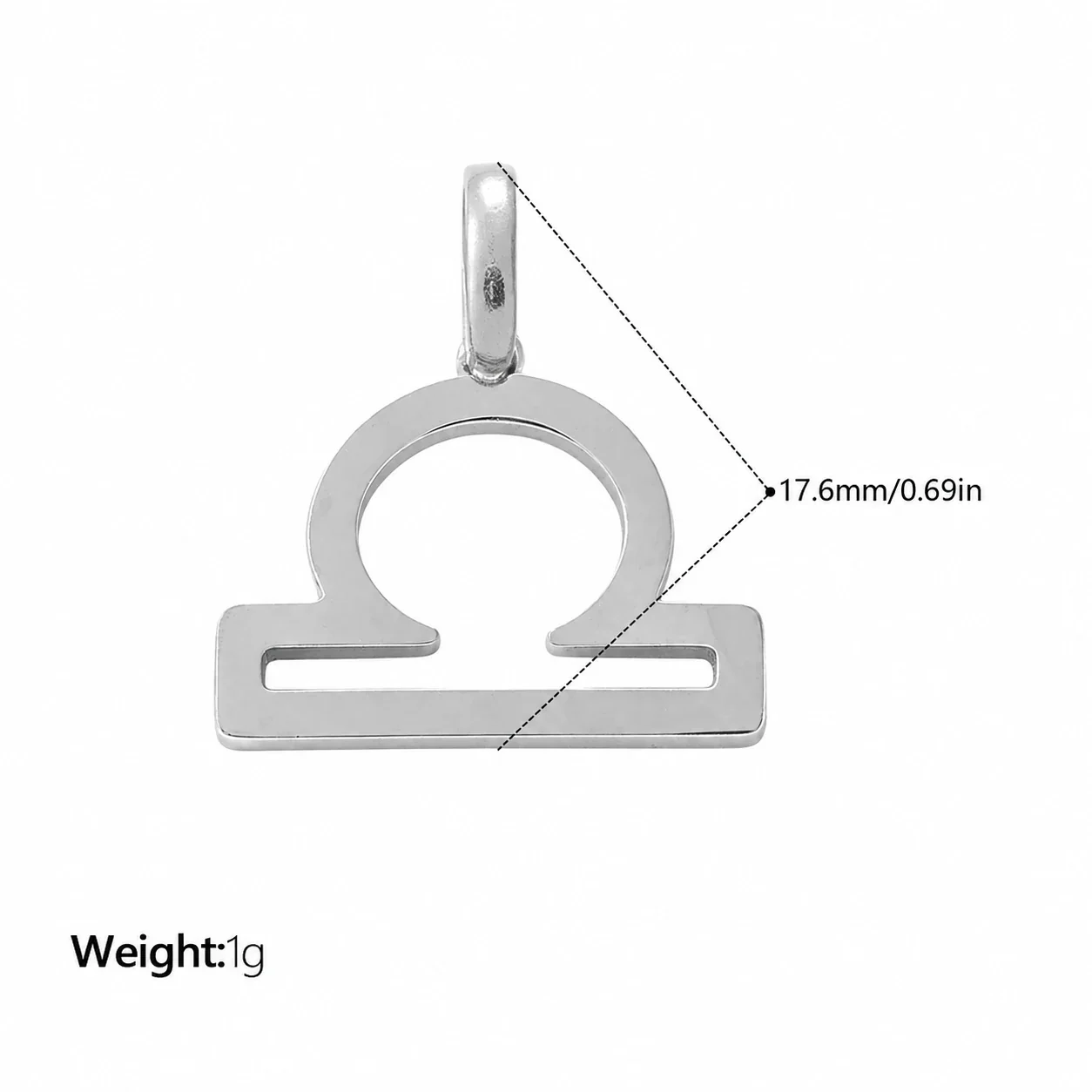 Foto do produto: Zodiac Symbol Openwork Pendant, Stainless Steel