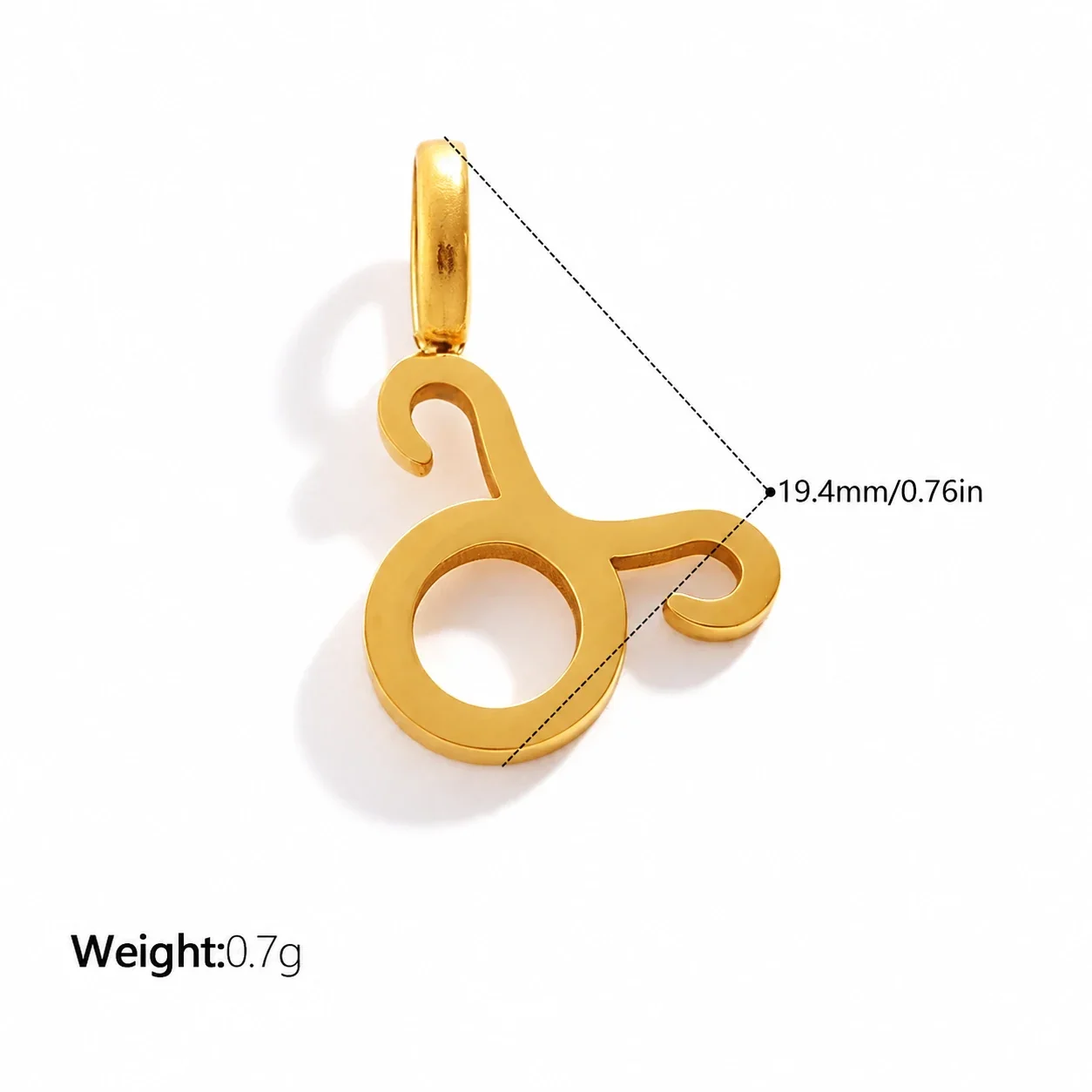 Foto do produto: Zodiac Symbol Openwork Pendant, Stainless Steel