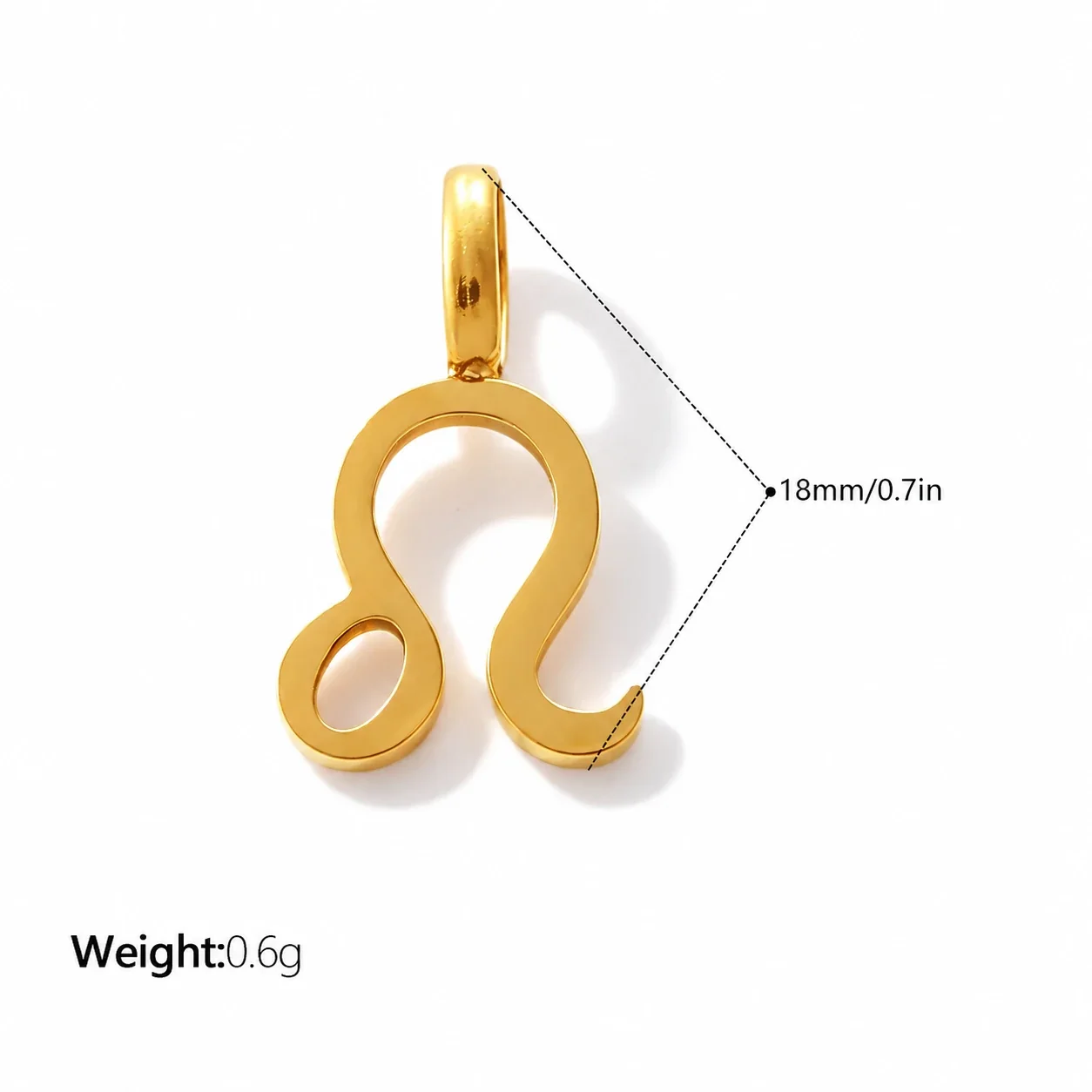 Foto do produto: Zodiac Symbol Openwork Pendant, Stainless Steel