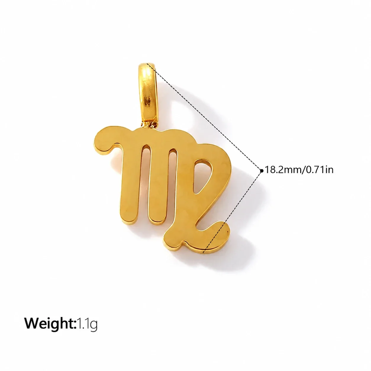 Foto do produto: Zodiac Symbol Openwork Pendant, Stainless Steel