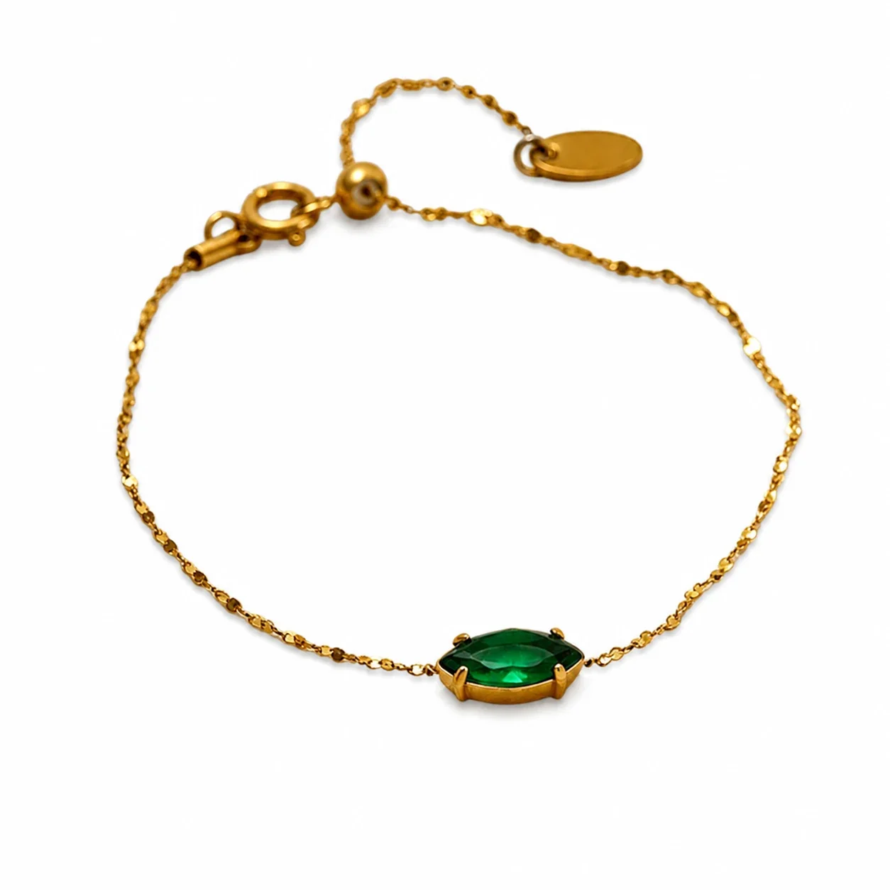 Marquise Crystal Gold-Plated 316 Bracelet