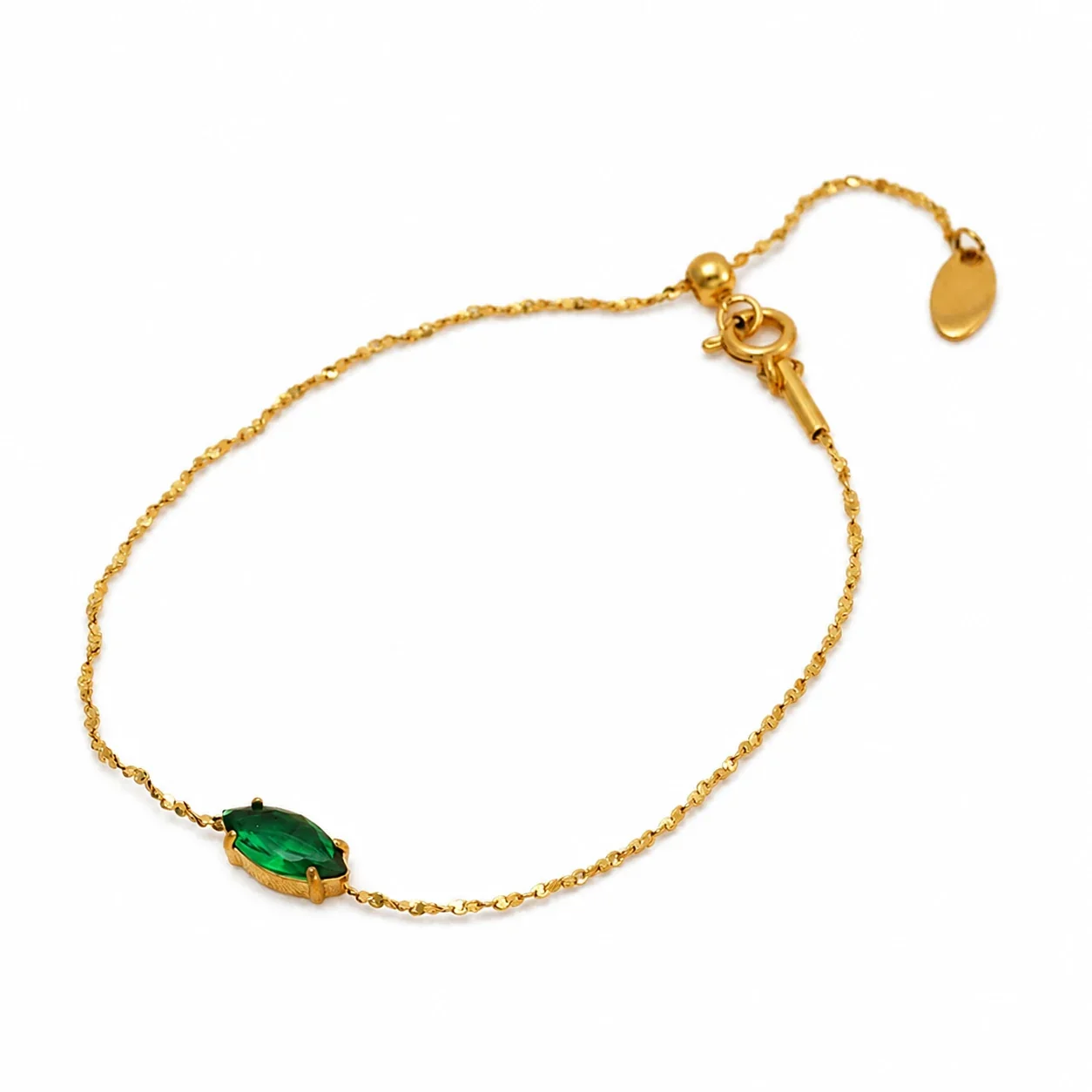 Marquise Crystal Gold-Plated 316 Bracelet