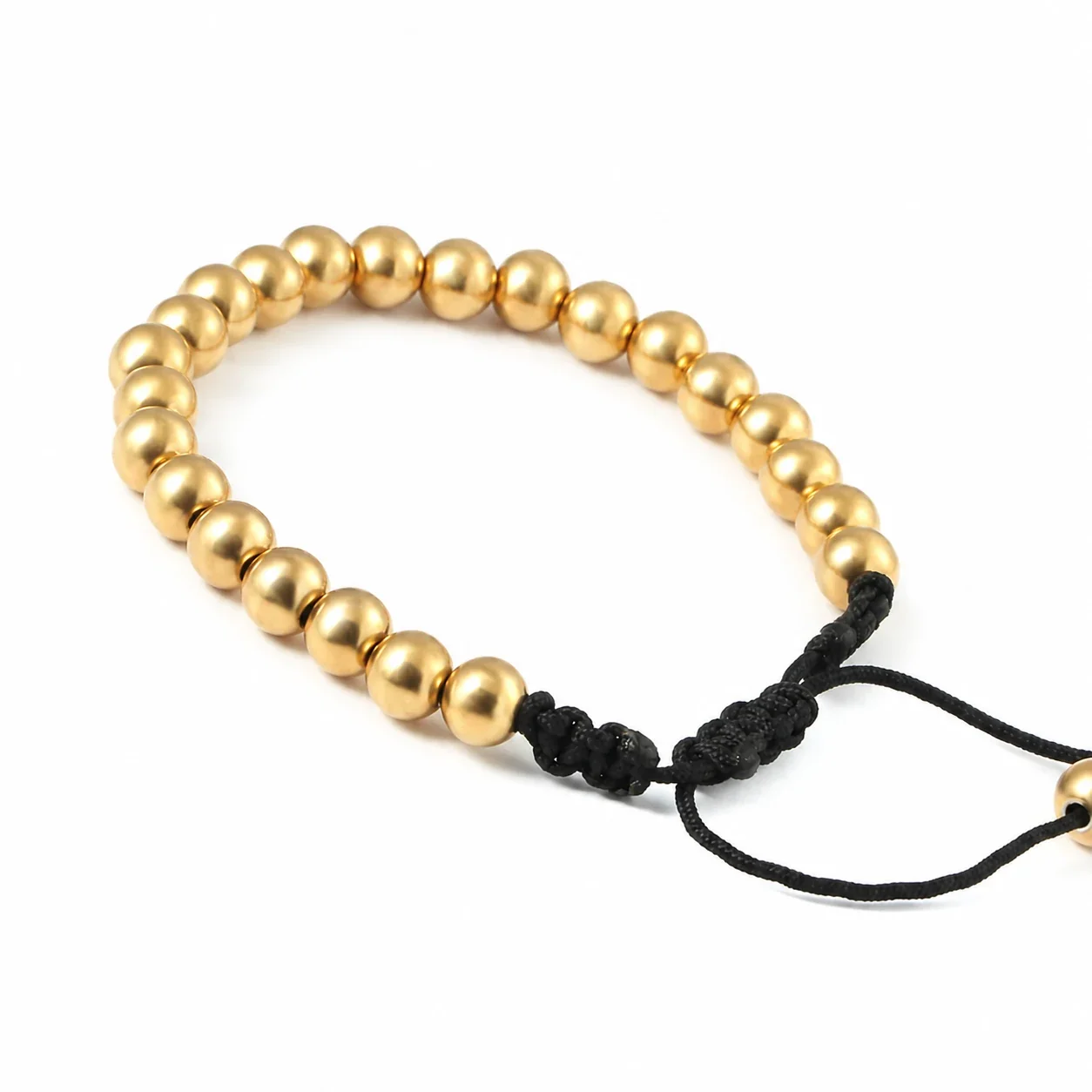 Polished 316 Stainless Steel 6mm Bead Bracelet