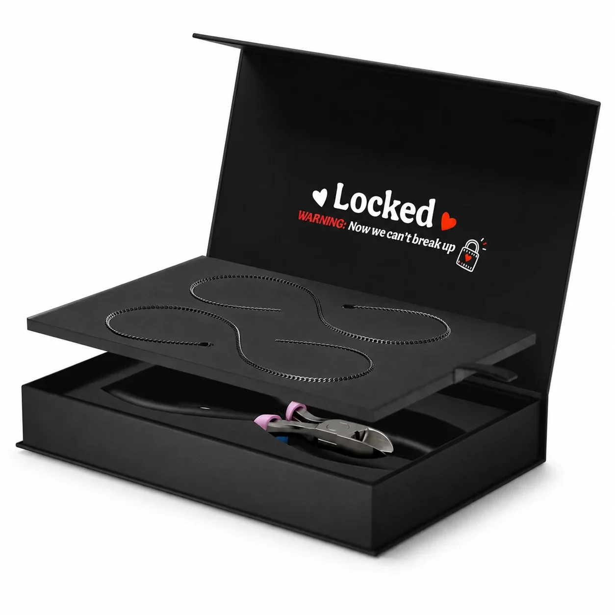 Locked 316 Stainless Steel Curb Chain Bracelet Set