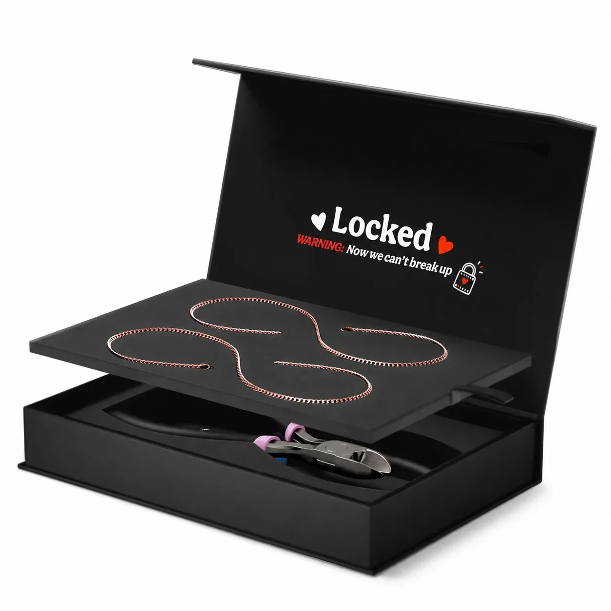 Locked 316 Stainless Steel Curb Chain Bracelet Set