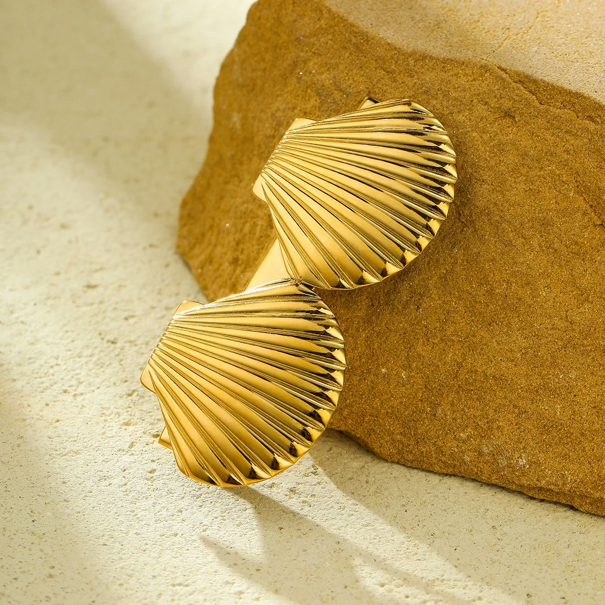 Produktfoto: Gold-Plated Stainless Steel Hair Clips with Bow, Shell & Flower