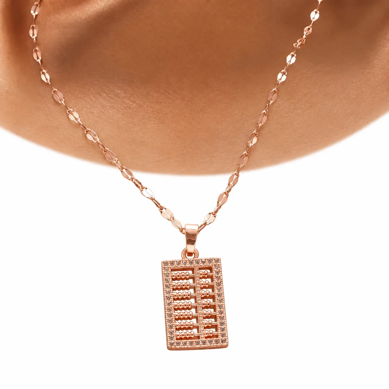 Hangerketting met structuurbol en staafschakels, goudverguld staal productfoto