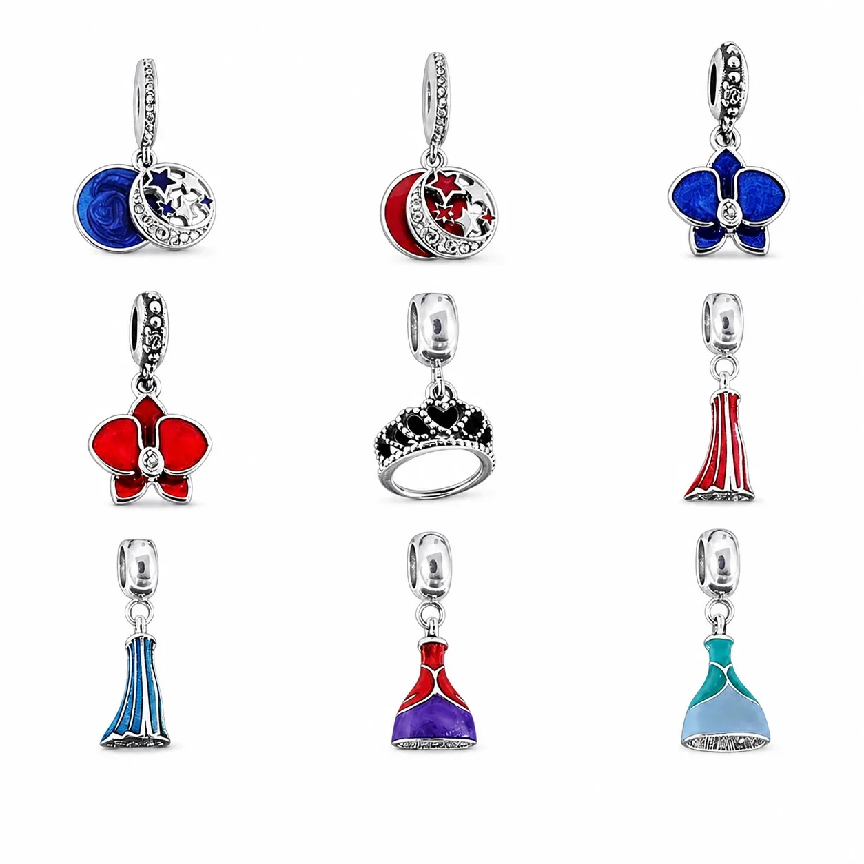Playful 316 Stainless Steel Enamel Charm Pendant