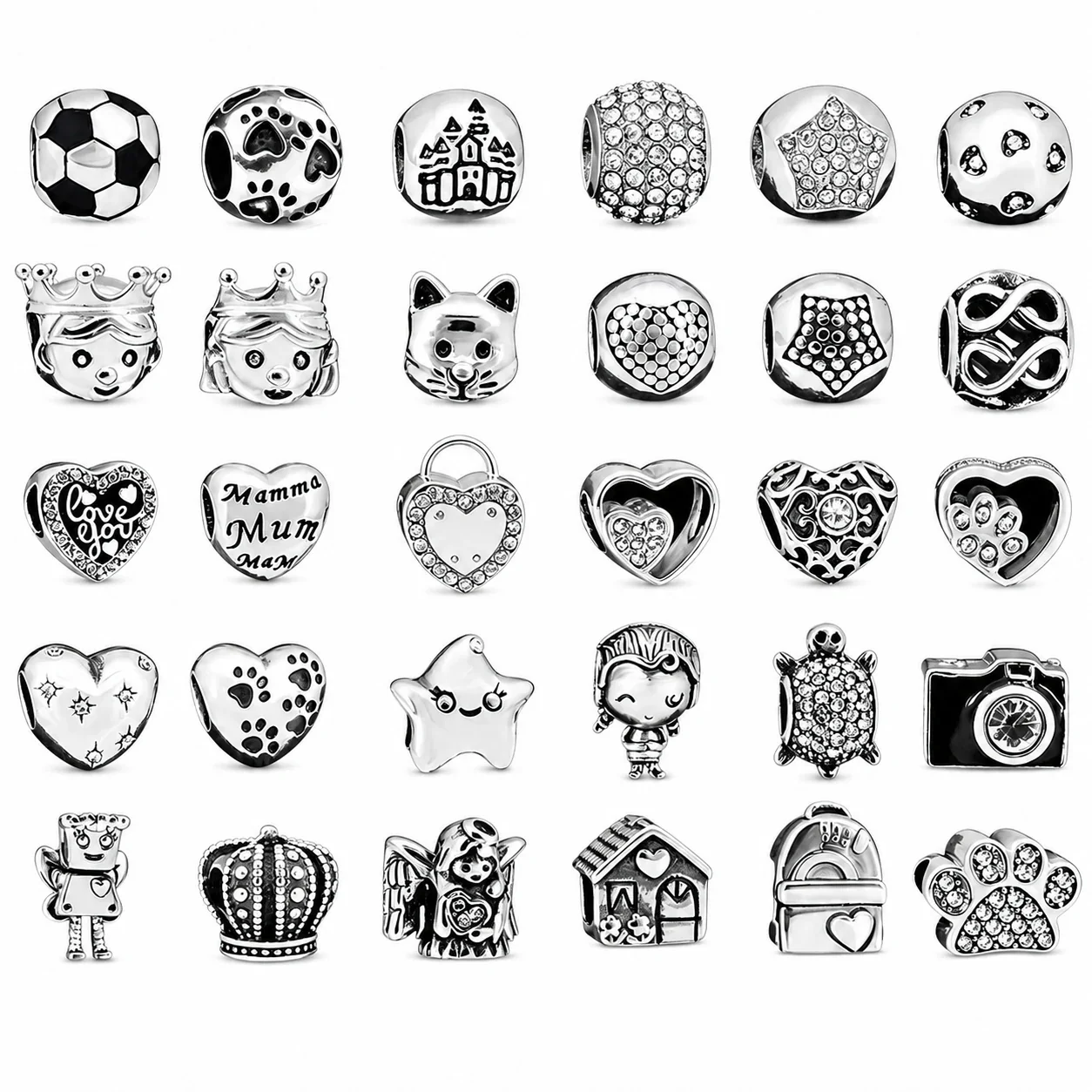 Playful 316 Stainless Steel Enamel Charm Pendant