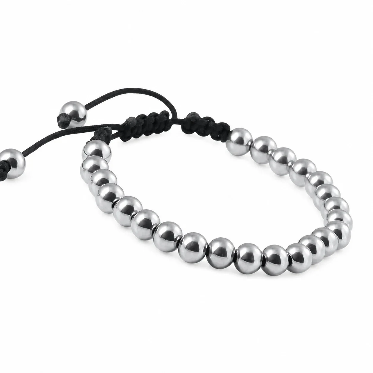 Polished 316 Stainless Steel 6mm Bead Bracelet