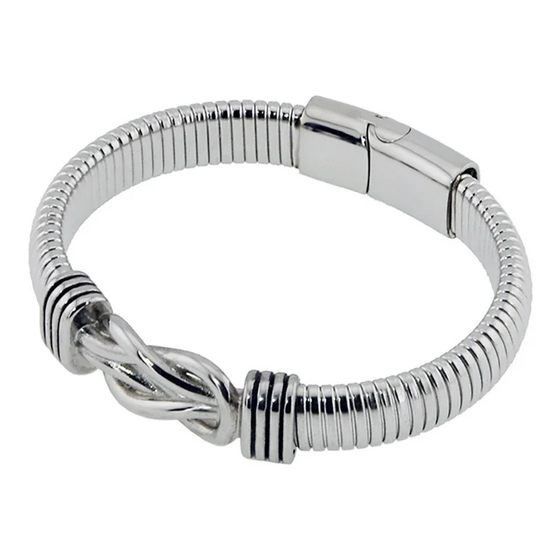 Bold 316 Stainless Steel Double-Row Chain Bracelet