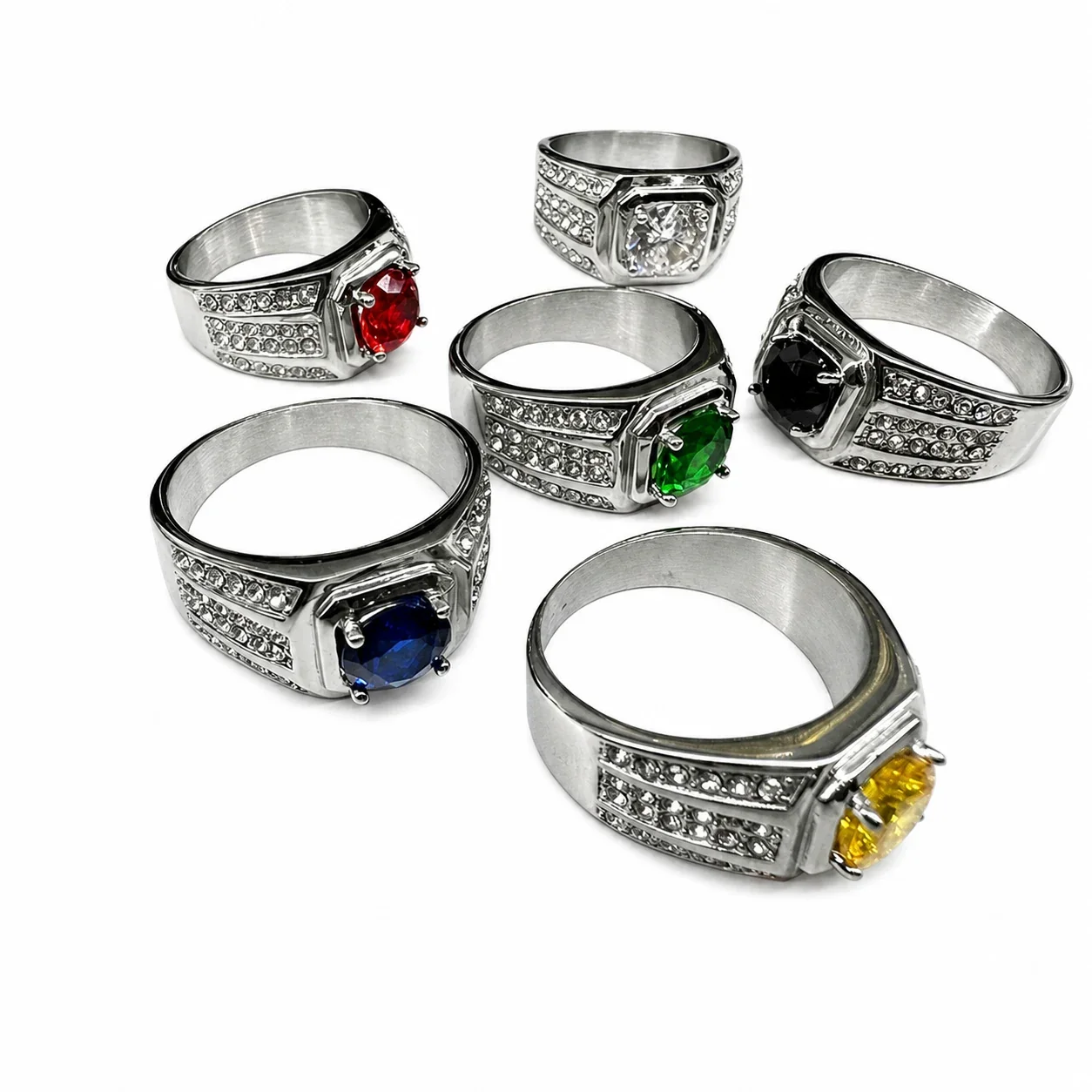 Bold 316 Stainless Steel Cushion-Cut Signet Ring
