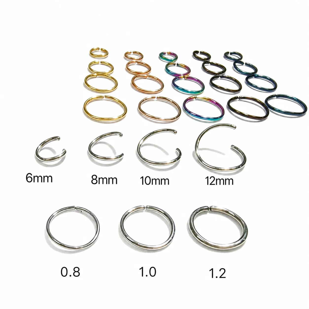 Minimal 316 Stainless C-Shape Ear Cuff Ring
