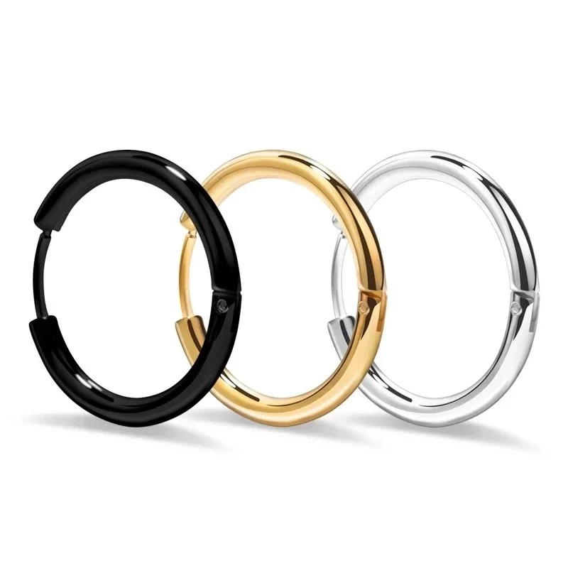 Minimal Stainless Steel Slim Huggie Hoop Earrings
