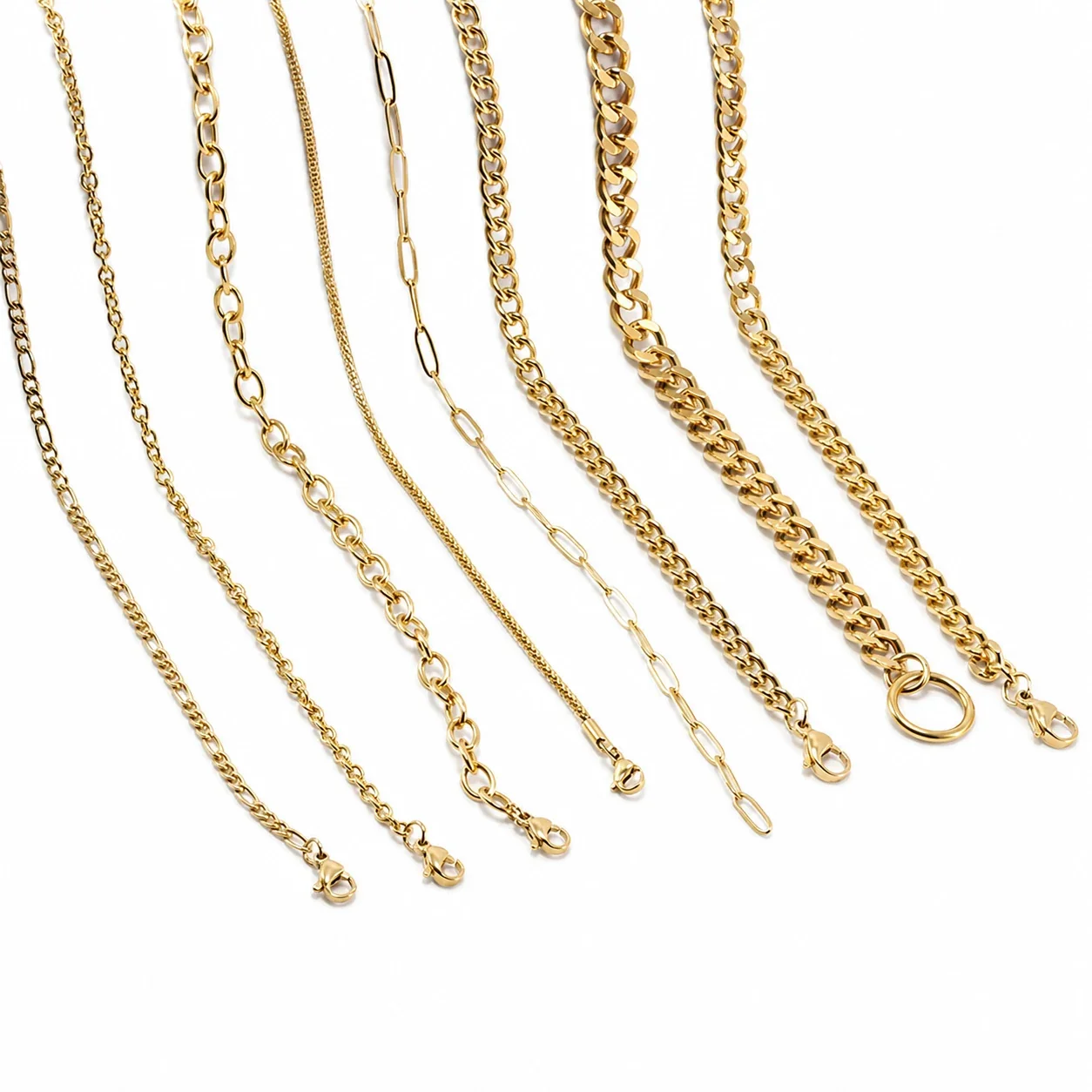 Bold Gold-Plated Cuban Paperclip Snake Chain Necklace