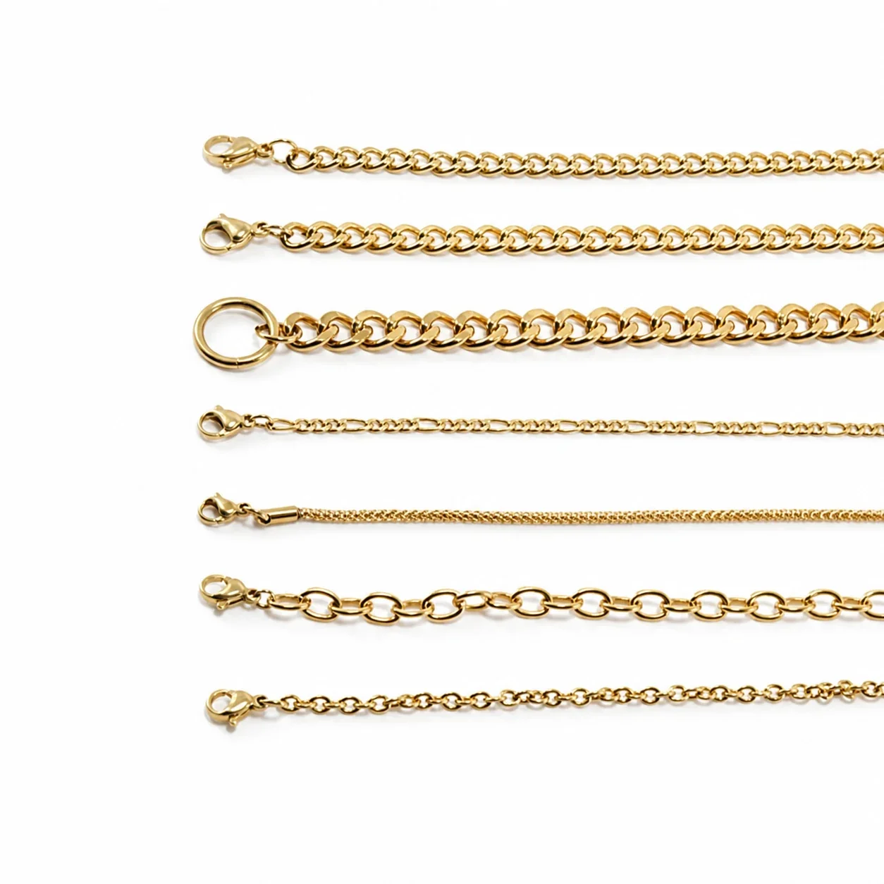 Bold Gold-Plated Cuban Paperclip Snake Chain Necklace