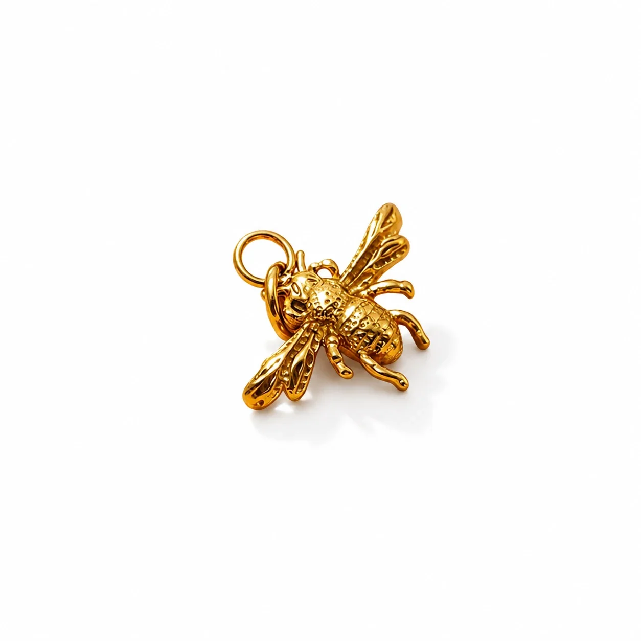 Petite 18K Gold-Plated Bee 316 Stainless Steel Necklace