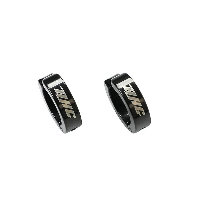 Edgy Stainless Steel U-Clip Letter Hoop Earrings