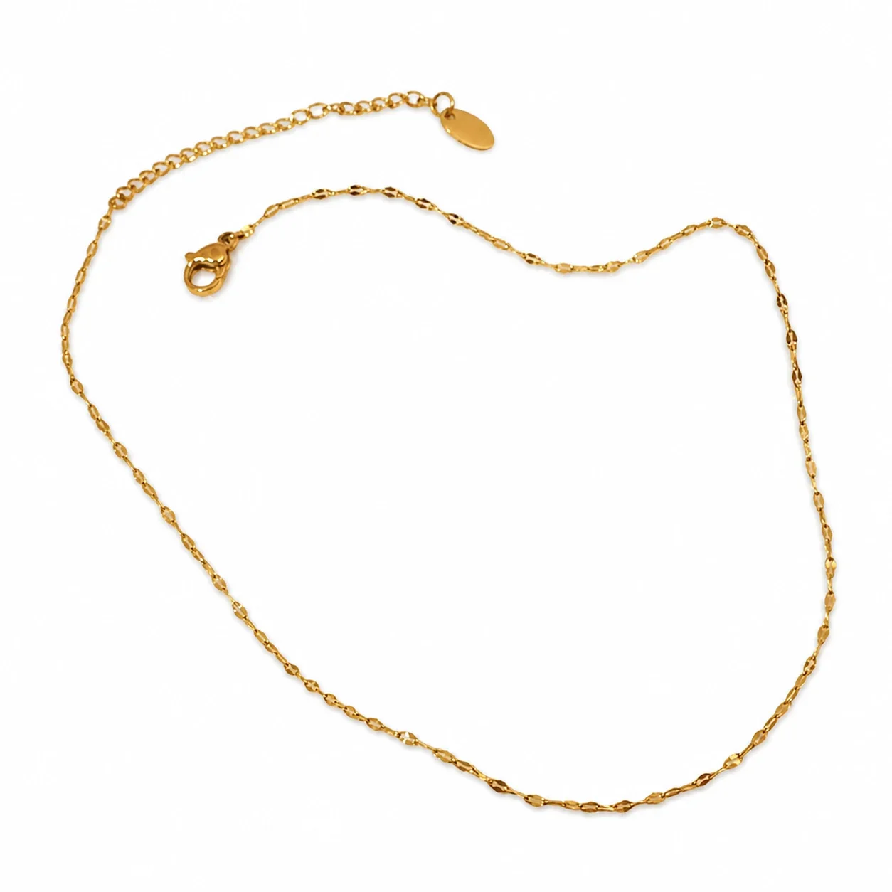 Dainty Gold-Plated 316 Stainless Fine Chain Jewelry Set