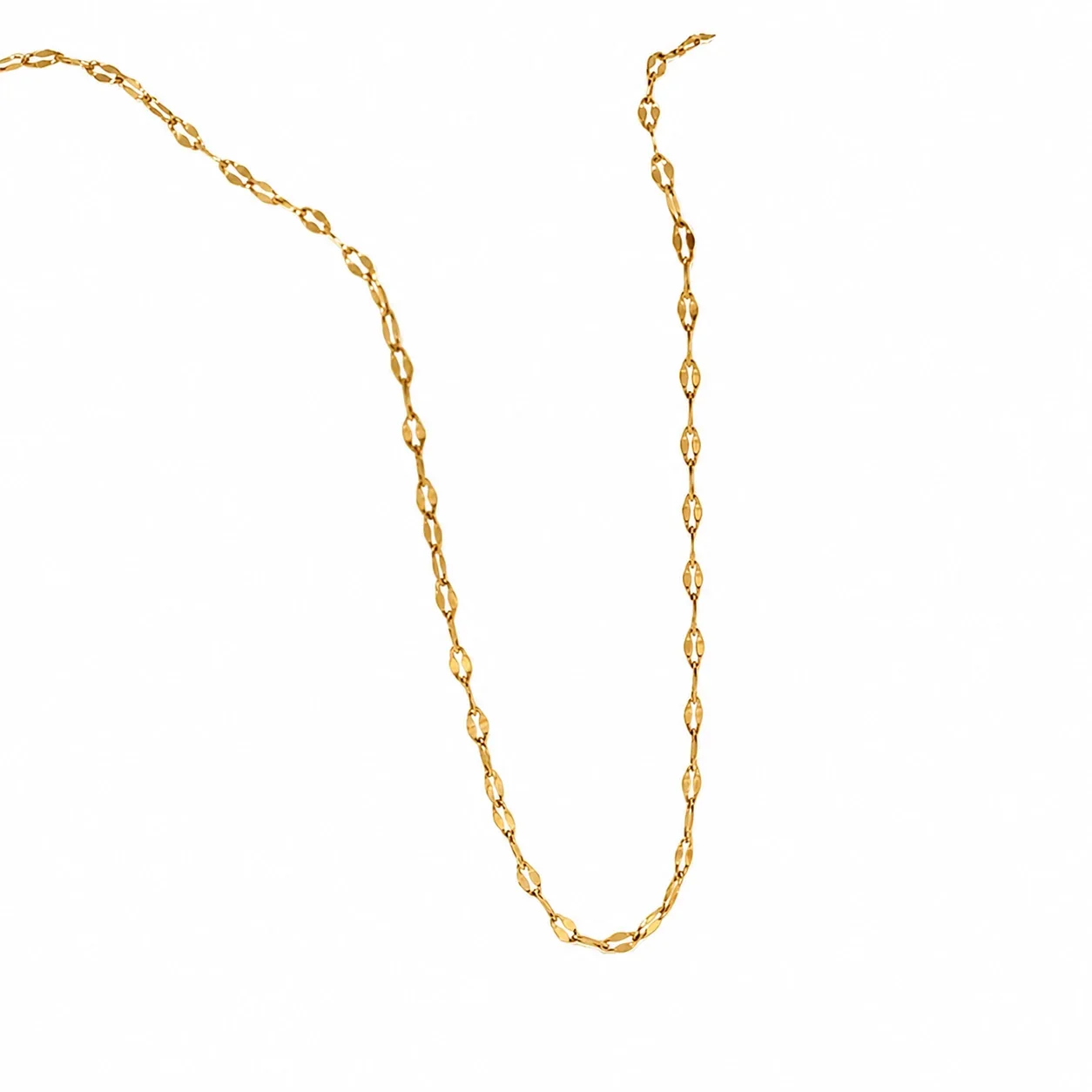 Dainty Gold-Plated 316 Stainless Fine Chain Jewelry Set