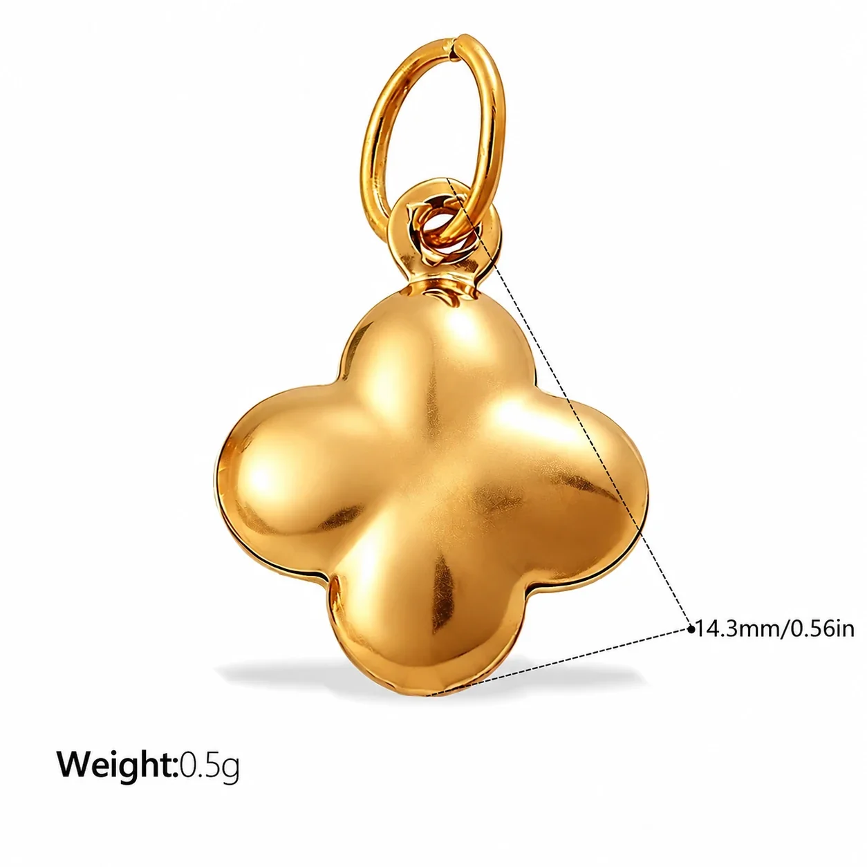 Foto do produto: Flower Charm Pendant with Crystal Petals, 18K Gold-Plated