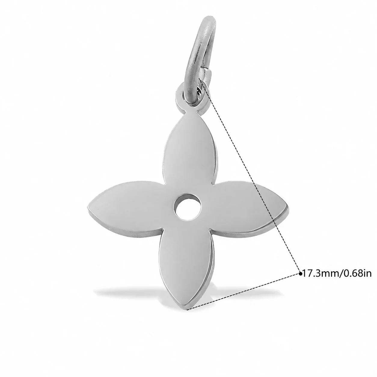 Foto do produto: Flower Charm Pendant with Crystal Petals, 18K Gold-Plated