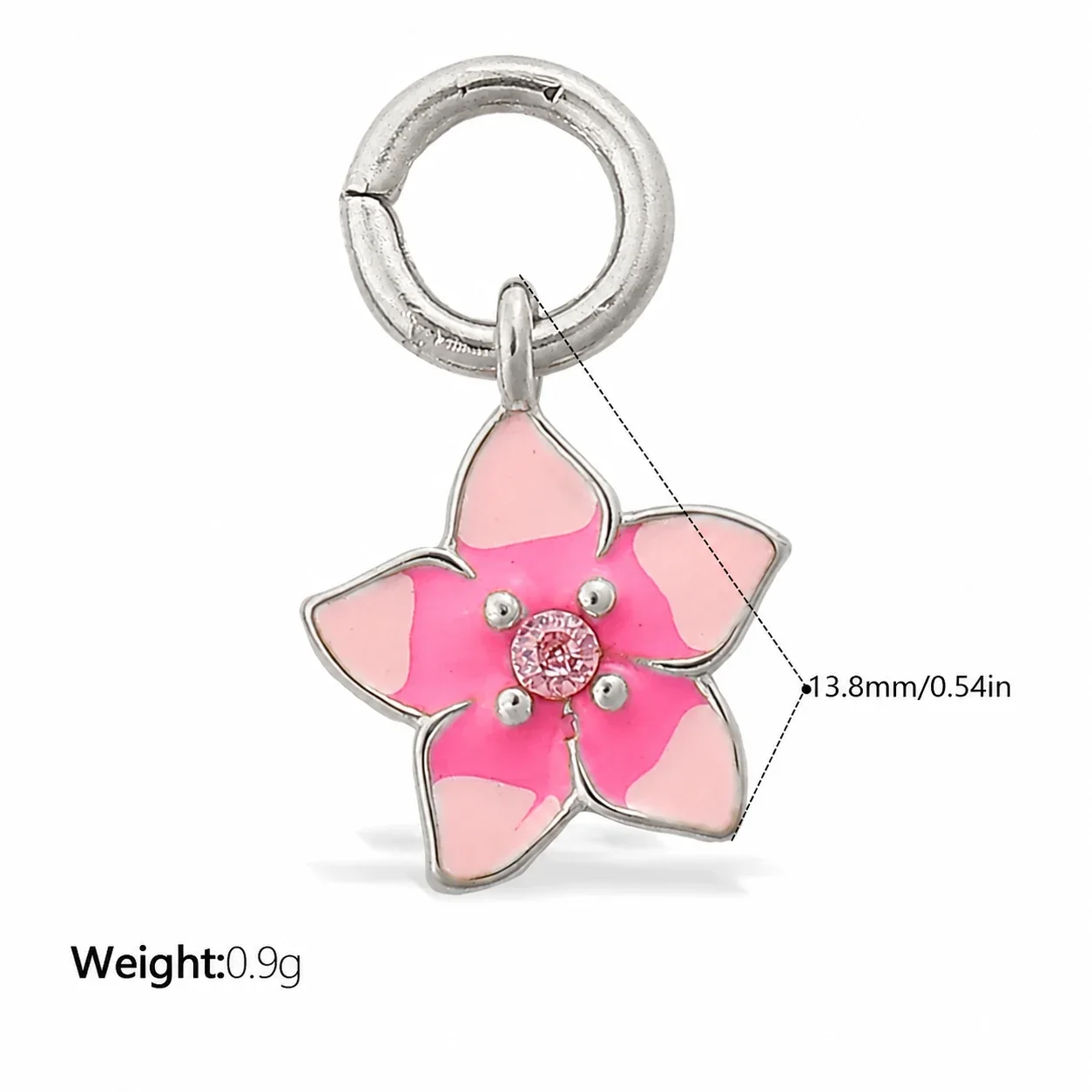 Foto do produto: Flower Charm Pendant with Crystal Petals, 18K Gold-Plated