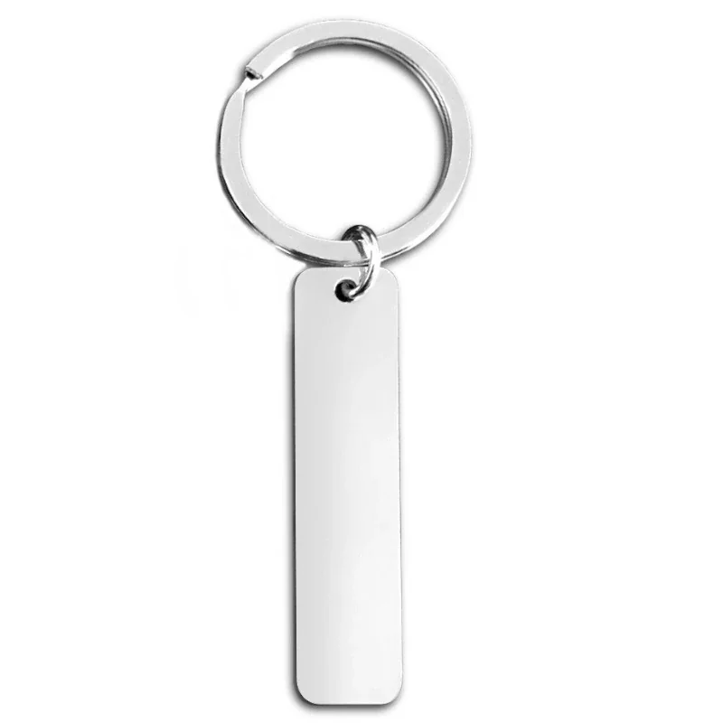 Keyring Pendant with Blank Narrow Bar