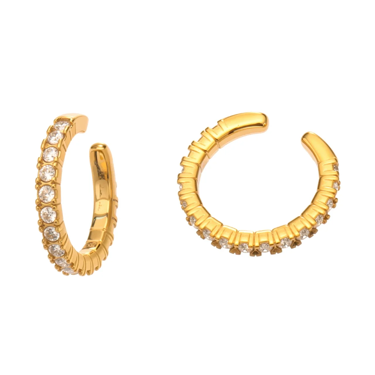 Radiant 316 Stainless Steel Pavé CZ Ear Cuff